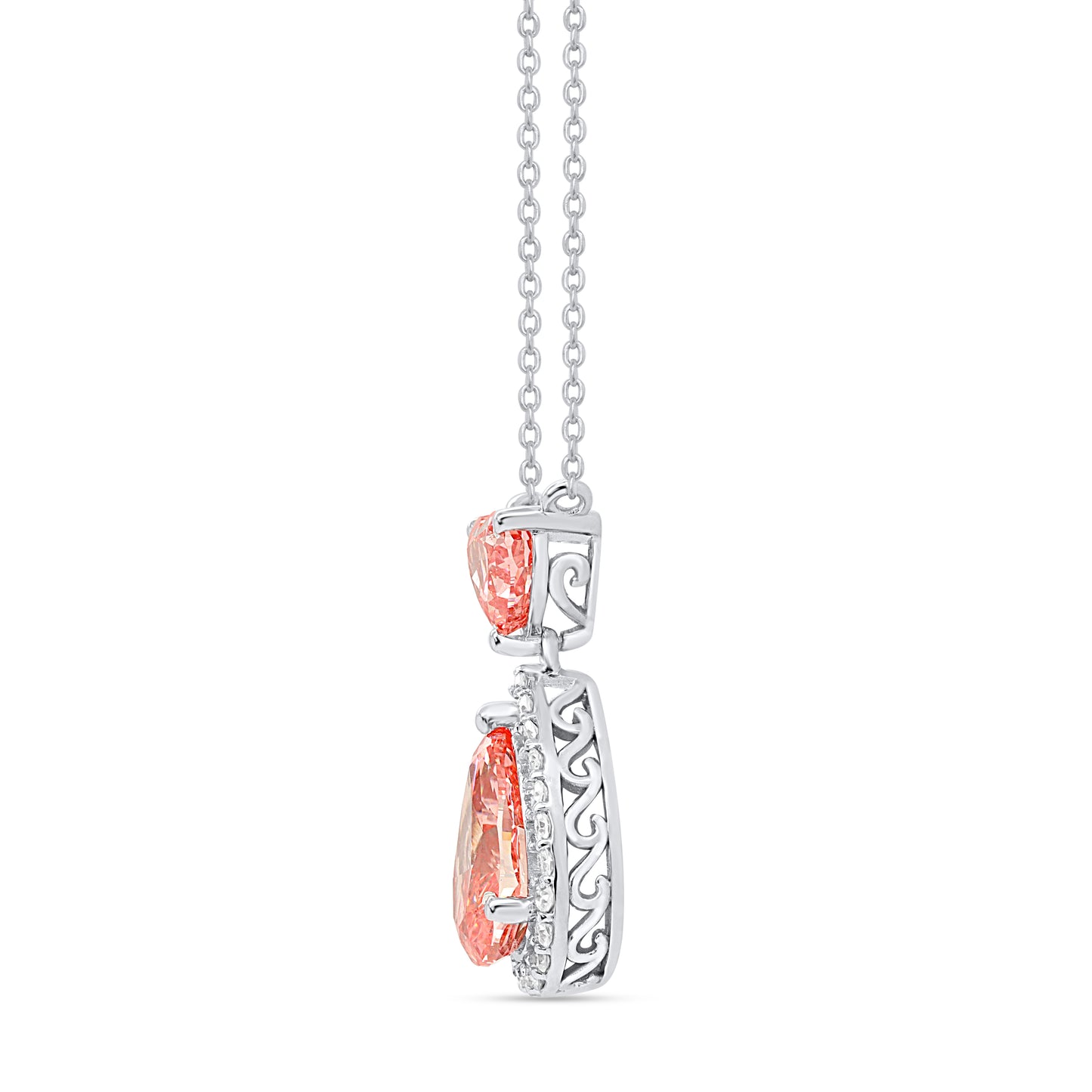 APHRODITE: Pink Diamond 3.87 ctw 14Kt Necklace