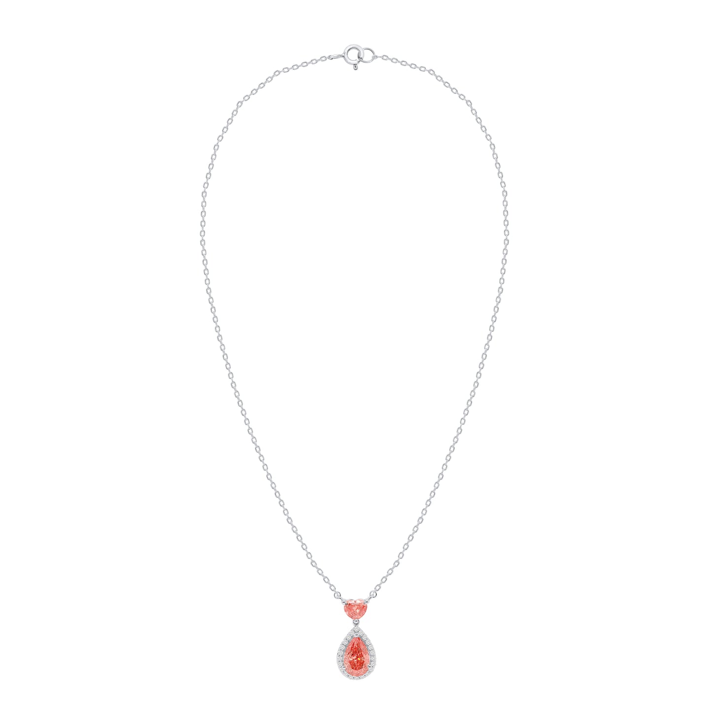 APHRODITE: Pink Diamond 3.87 ctw 14Kt Necklace