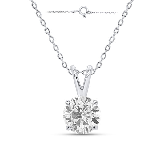 Diamond Solitaire Pendant 1.00Ct