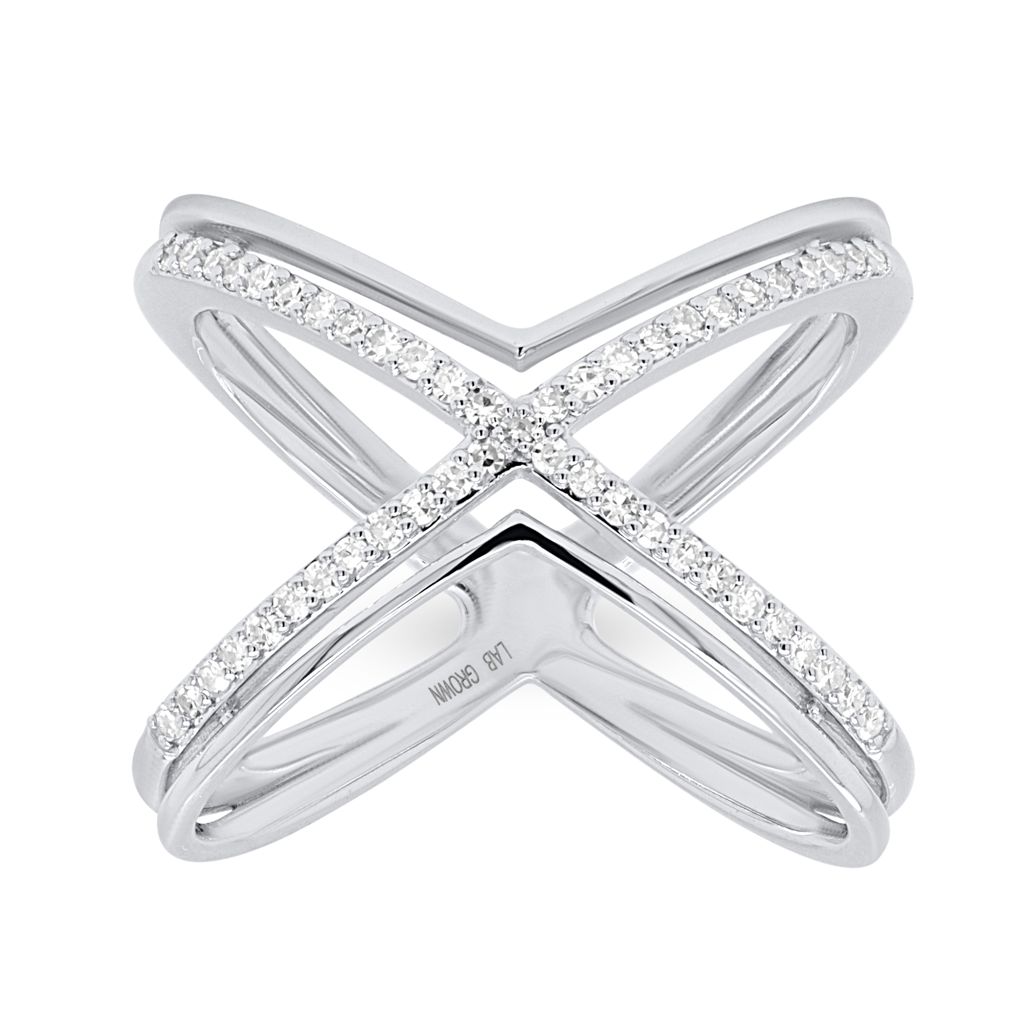 Diamond X Ring – Analucia Beltran Diamonds