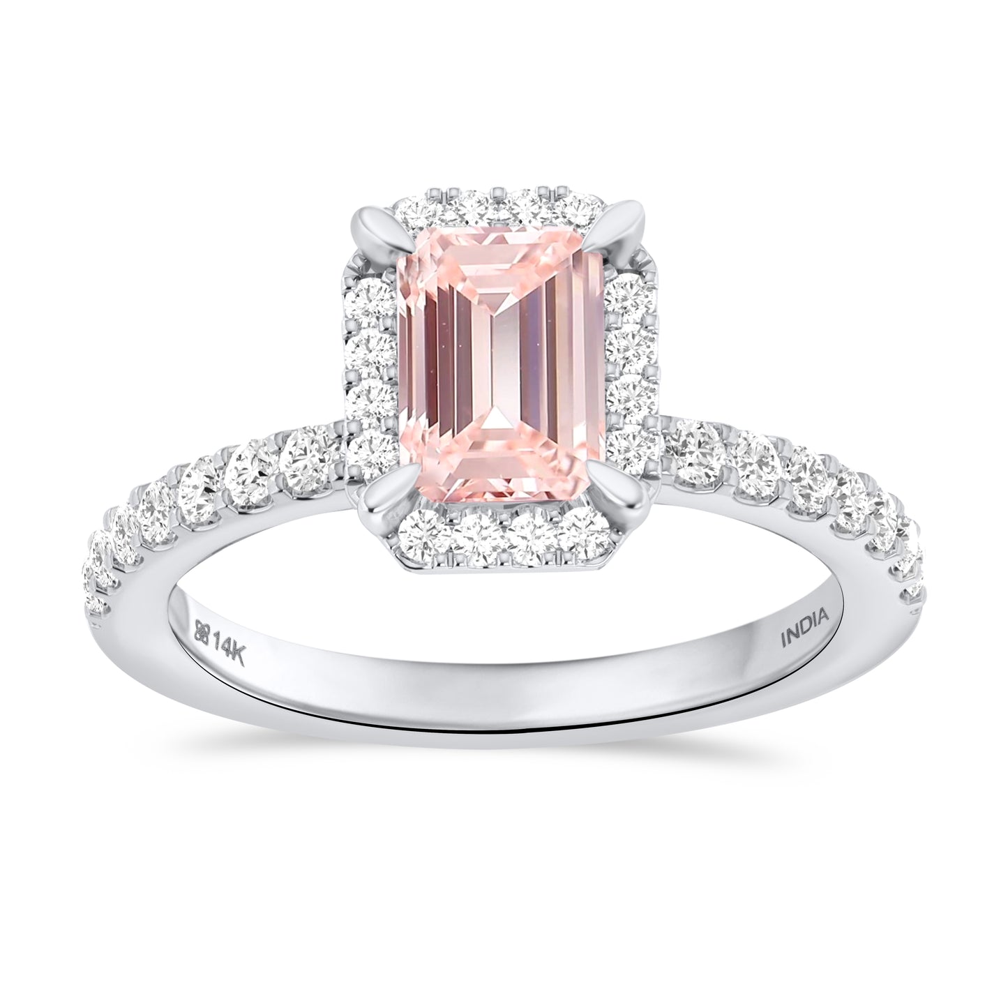 NEW "Blush Empress" Lab Pink Diamond 14K Gold Ring