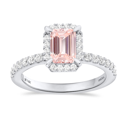 NEW "Blush Empress" Lab Pink Diamond 14K Gold Ring