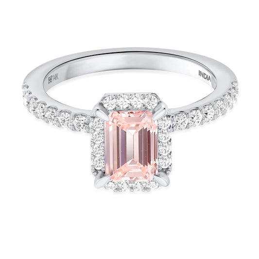 NEW "Blush Empress" Lab Pink Diamond 14K Gold Ring