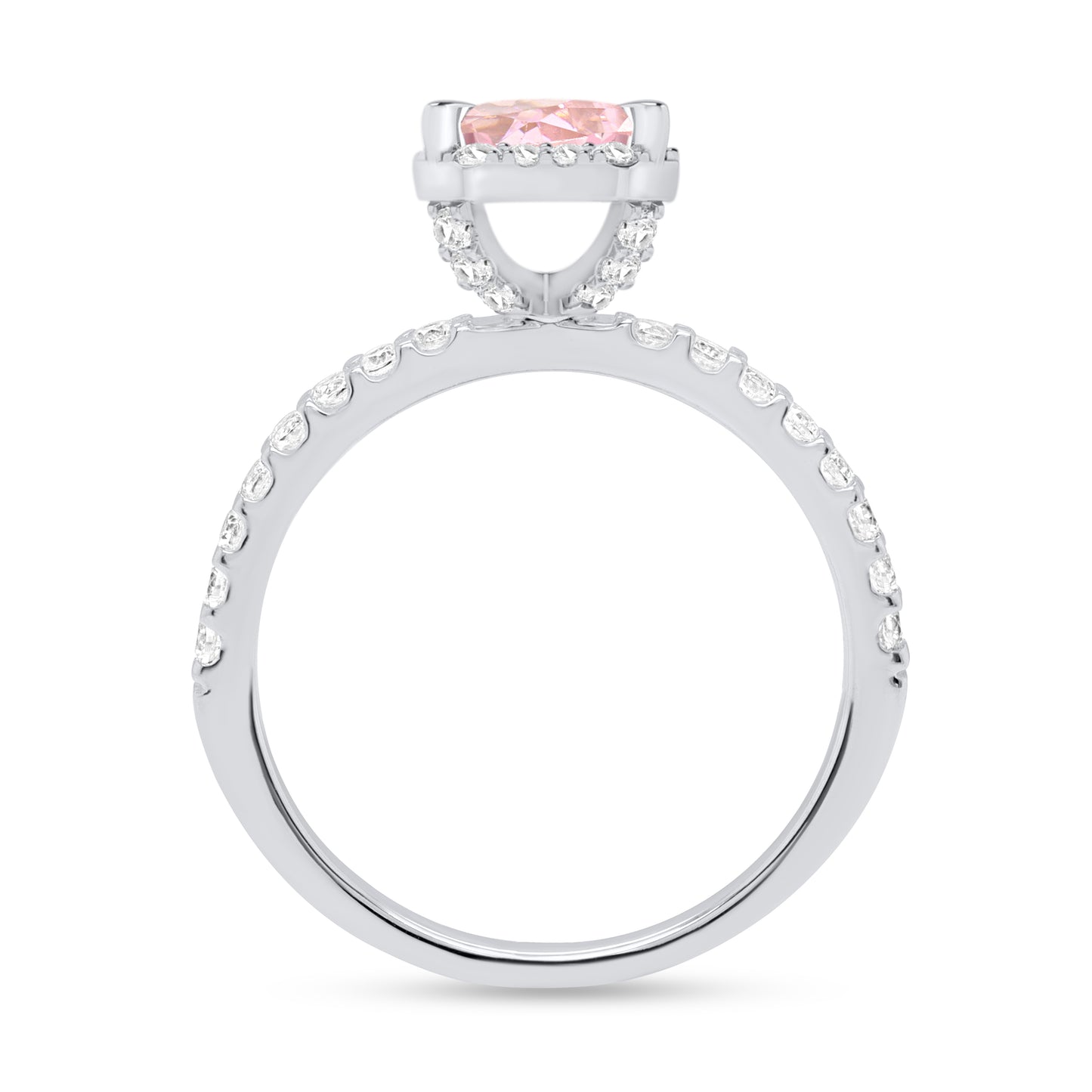 NEW "Blush Empress" Lab Pink Diamond 14K Gold Ring