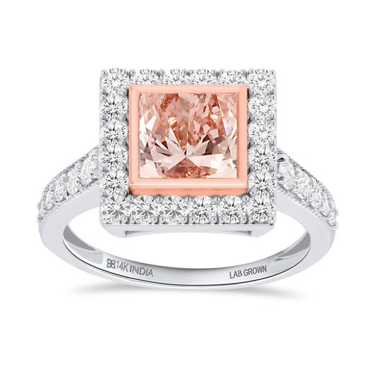 NEW: Blush Princess 2.75 ctw Lab Pink Damond Ring
