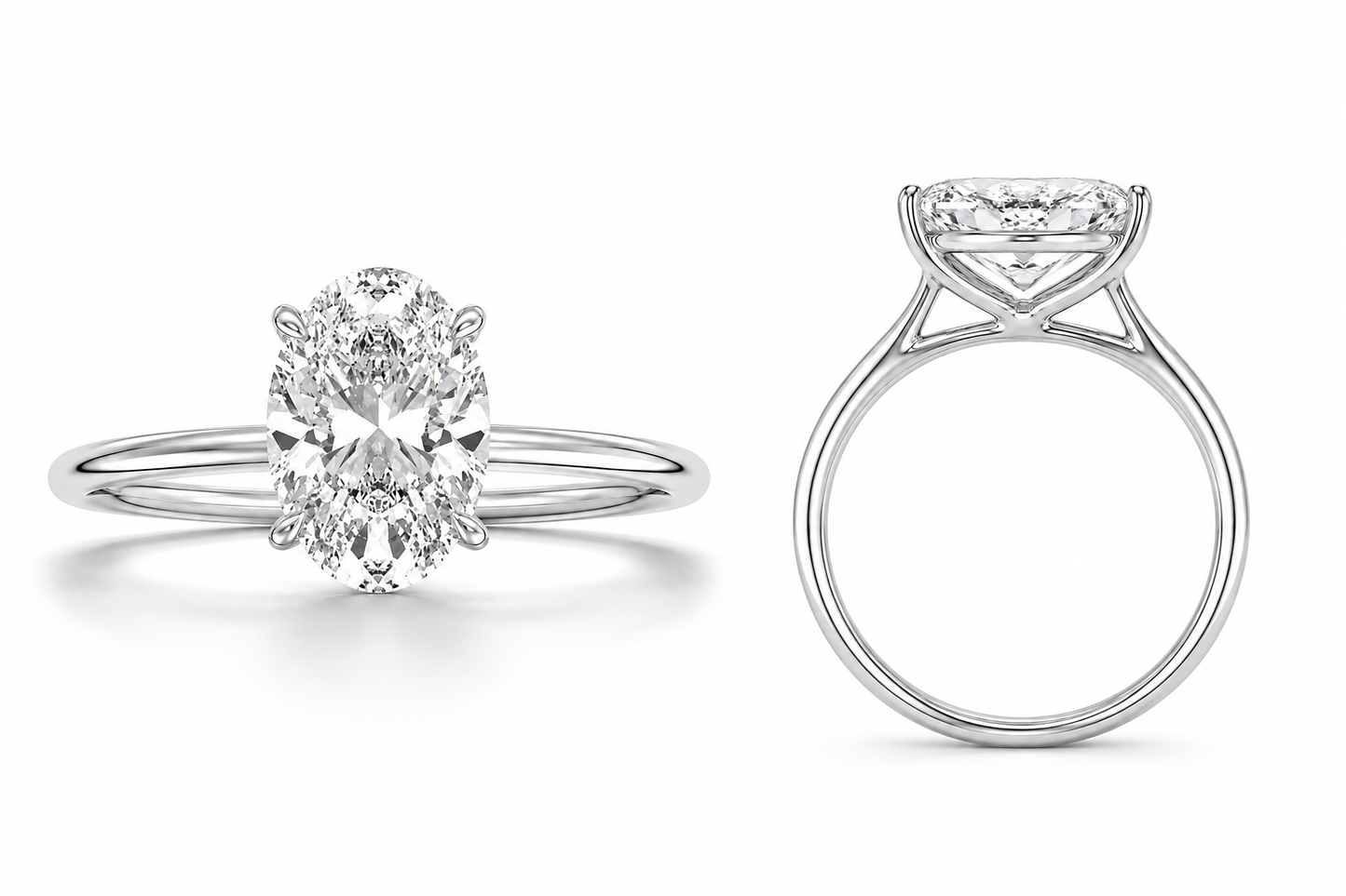 NEW:  Engagement Ring 2.00 ctw Oval Cut 14K gold