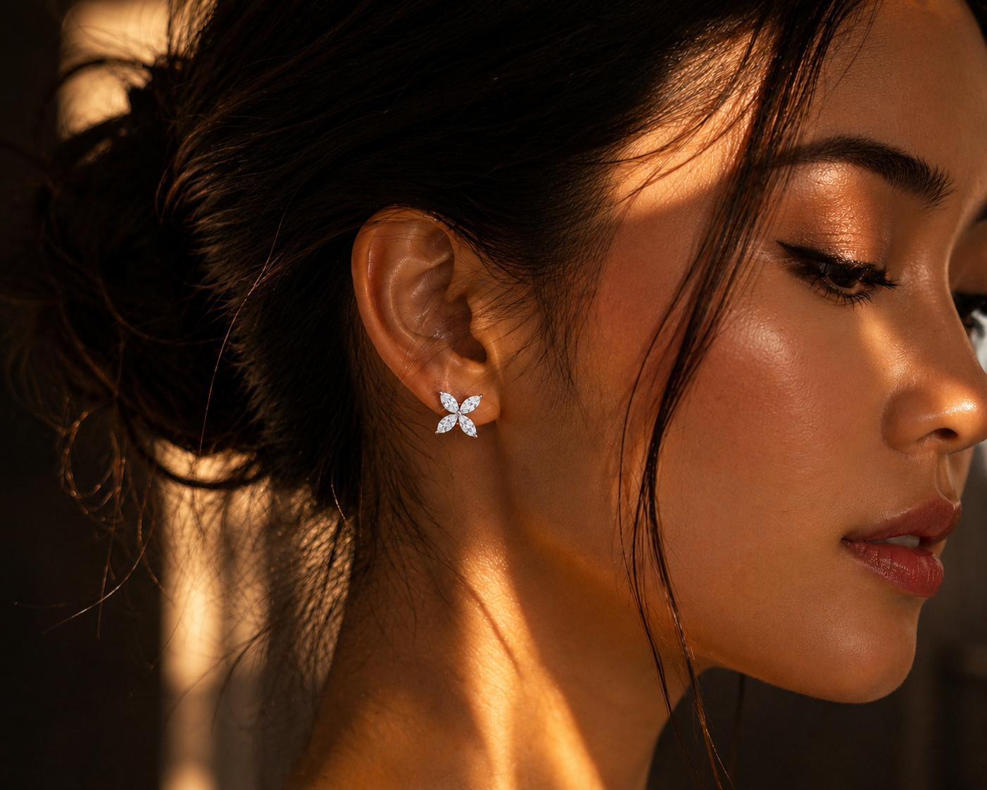 NEW: "Marquesa" 2.19 ctw marquise cut 14Kt earrings