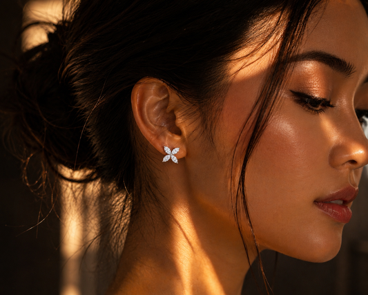 NEW: "Marquesa" 2.19 ctw marquise cut 14Kt earrings