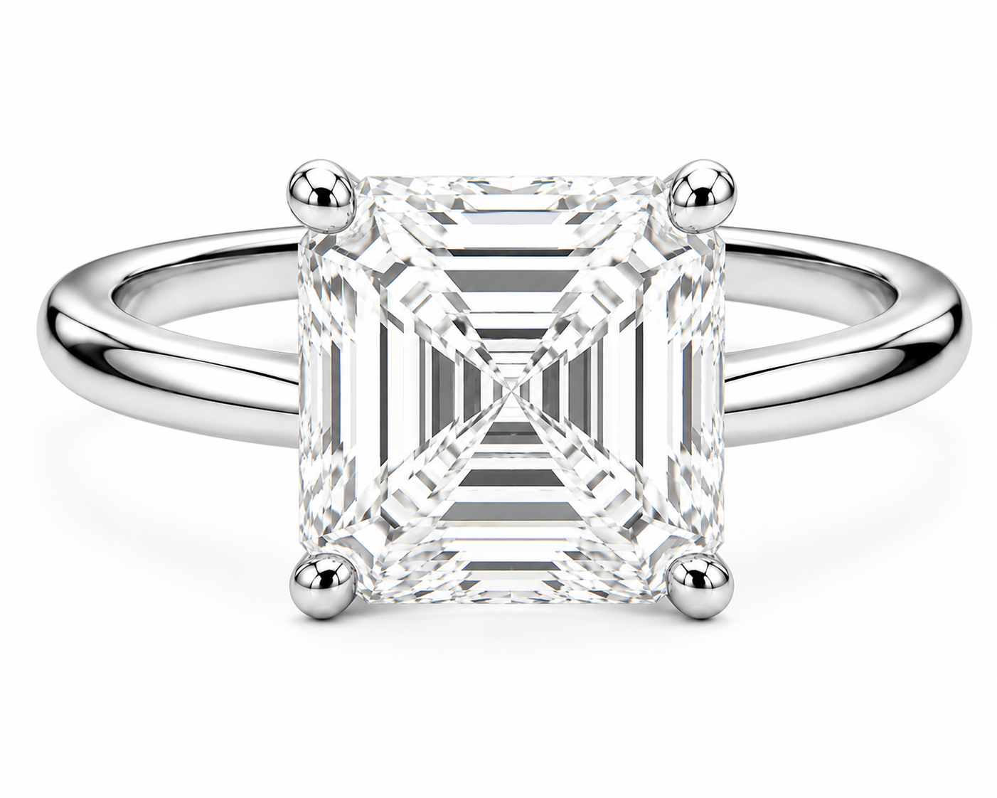 NEW: Engagement Ring 2.00 ctw Asscher Cut 14K gold