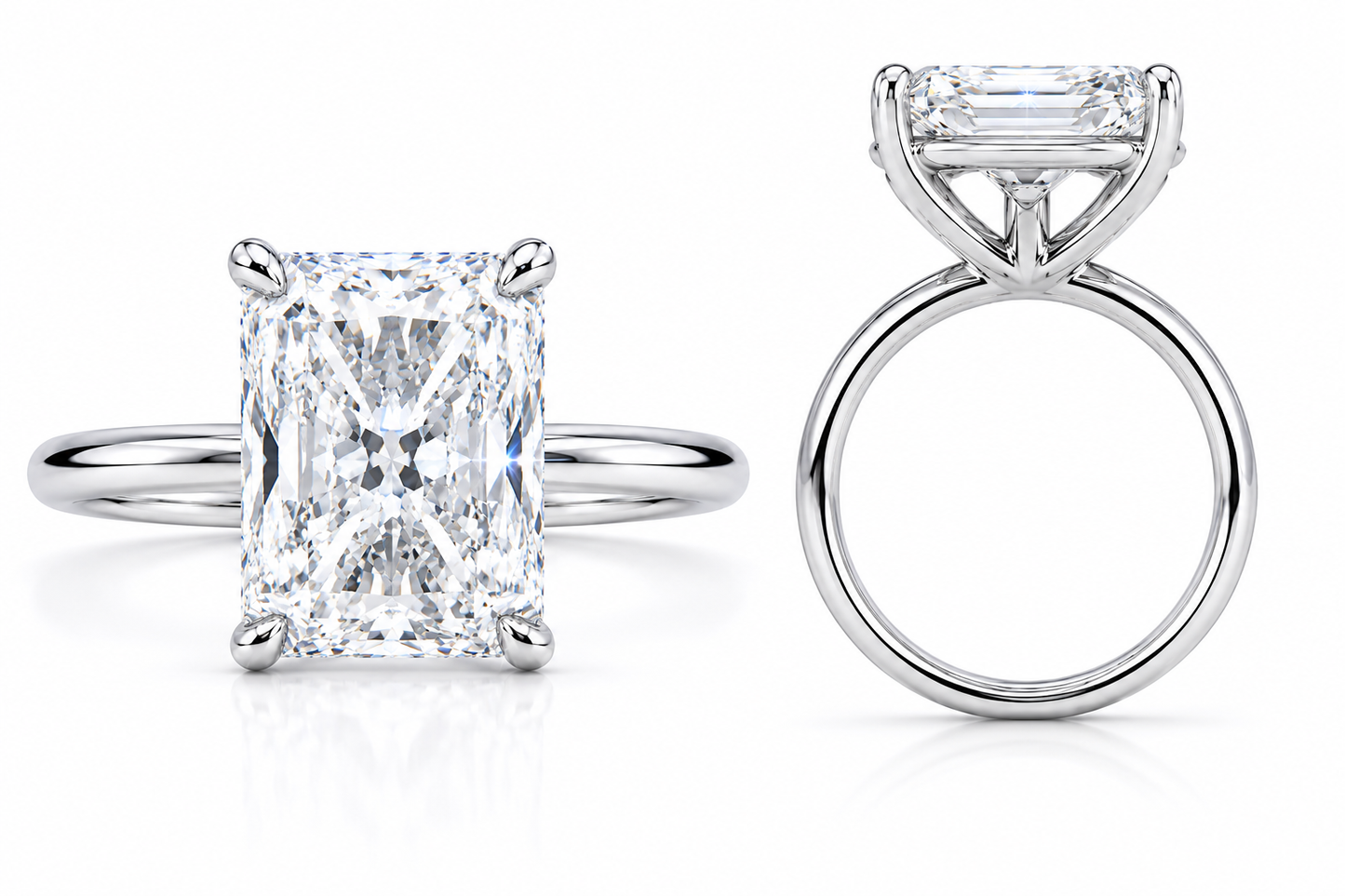NEW: 2.00 ctw Radiant Cut Solitaire Ring 14K gold