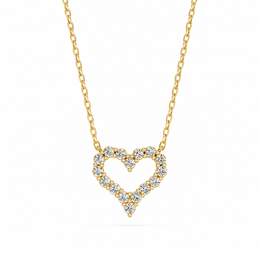 NEW: "Amora" heart diamond pendant 0.50 ctw