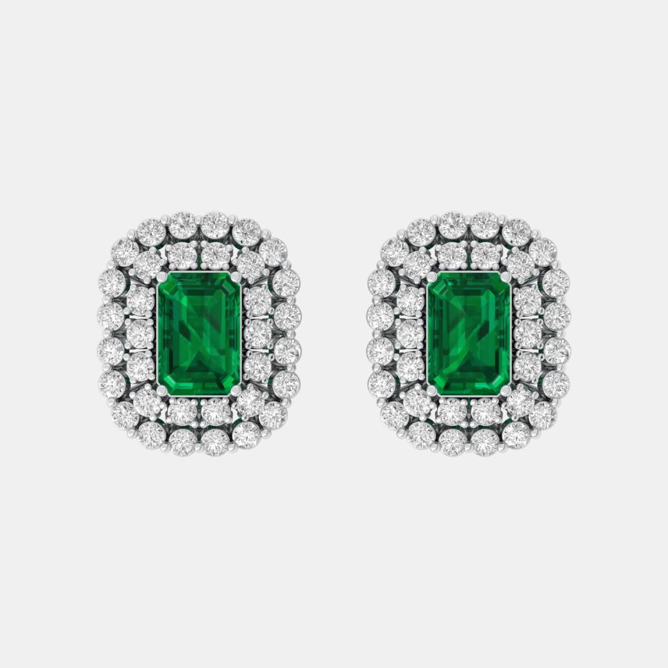 NEW: Imperiale Emerald/Diamond Earrings 1.60 ctw