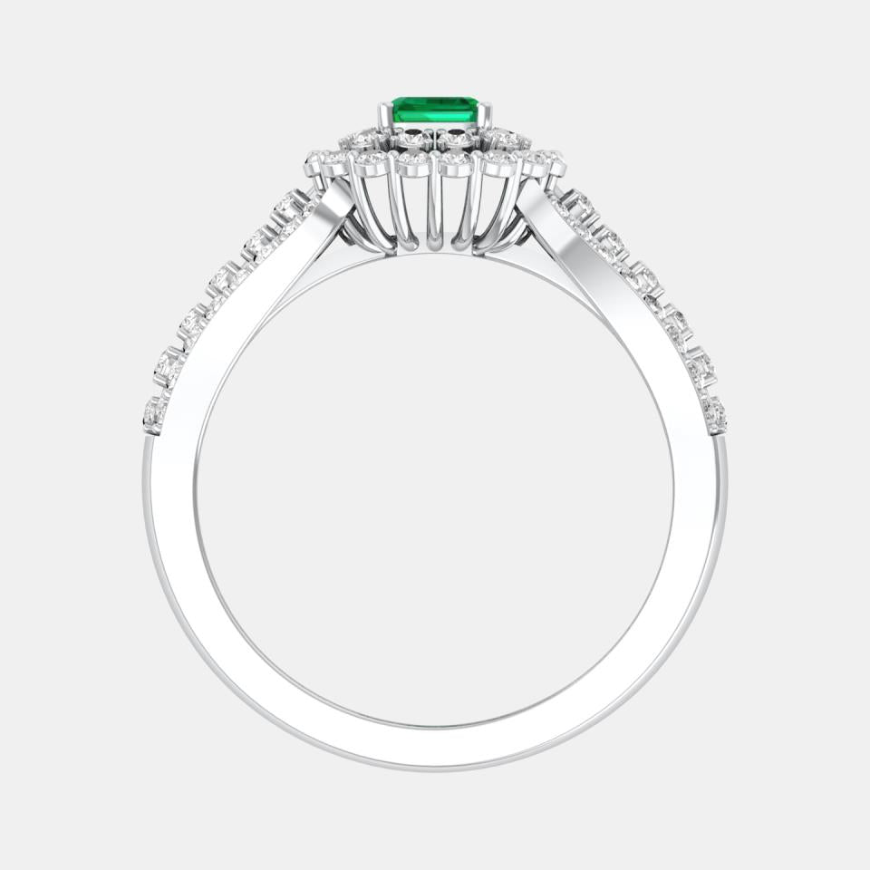 NEW: "Imperiale" Emerald/Diamond ring 1.18 ctw