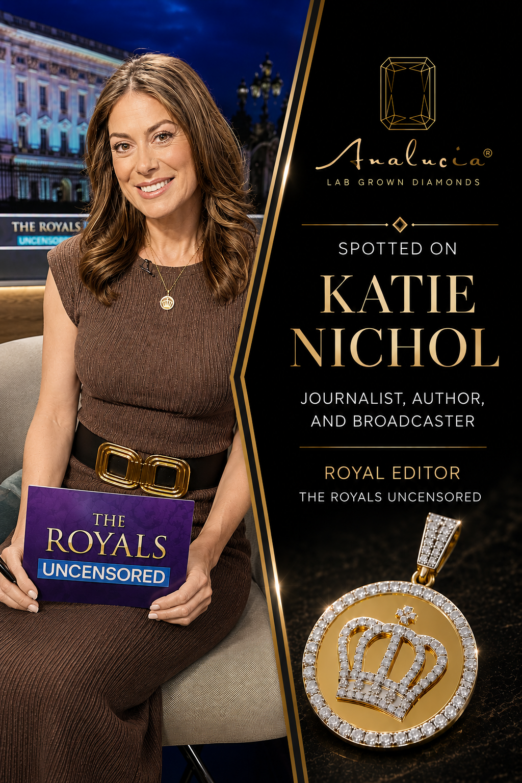 Royal News Network 200K Diamond Pendant