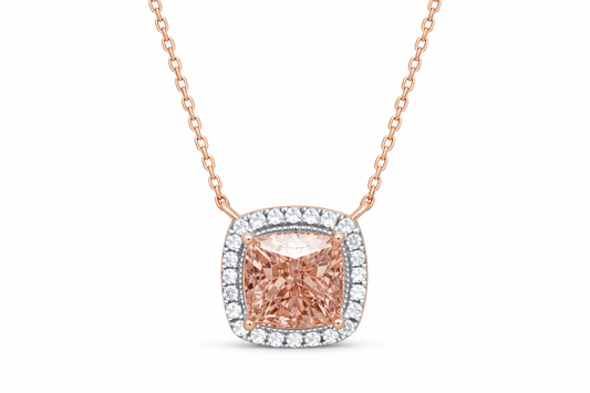 NEW: Blush Princess 3.20 ctw Pink Diamond Pendant