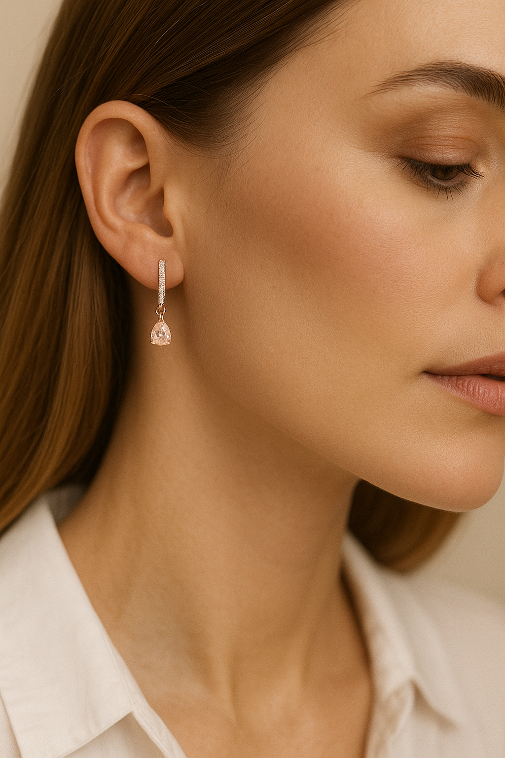 NEW: "The Muse"  2.50 ctw Lab Pink Diamond Earrings 14K