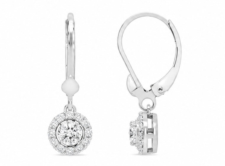 New: "CLIO" 0.50 ctw Diamond Dangle Earrings