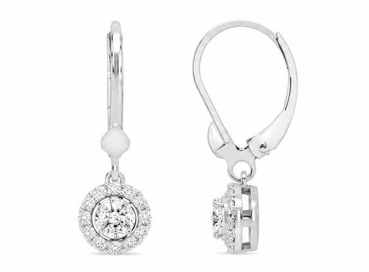 New: "CLIO" 0.50 ctw Diamond Dangle Earrings