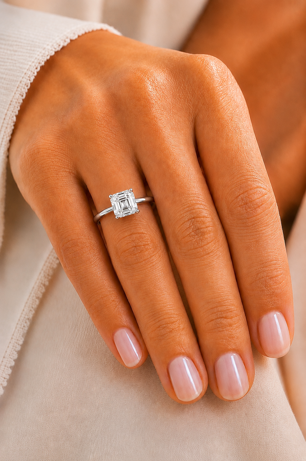 NEW: Engagement Ring 2.00 ctw Asscher Cut 14K gold