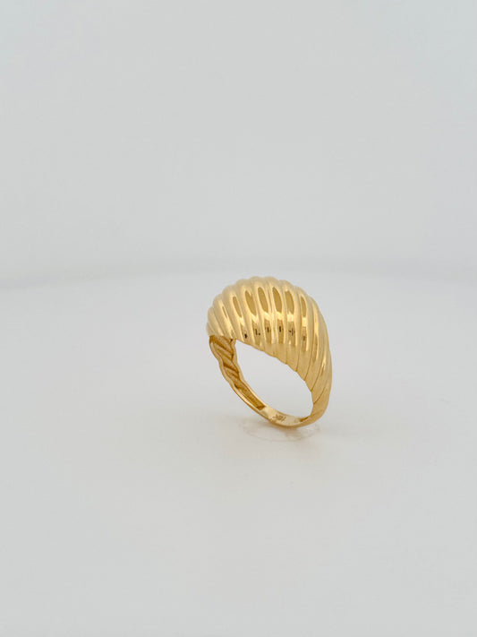 Golden Goddess - 18K Yellow Gold Dome Ring