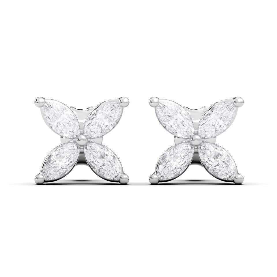 NEW: "Marquesa" 2.19 ctw marquise cut 14Kt earrings