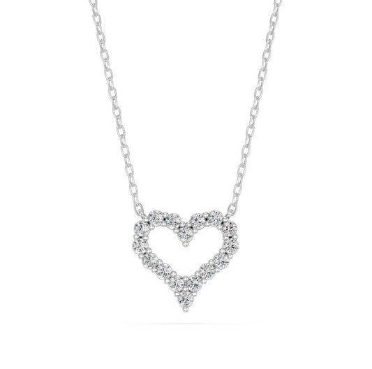 NEW: "Amora" heart diamond pendant 0.50 ctw