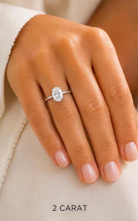 NEW:  Engagement Ring 2.00 ctw Oval Cut 14K gold