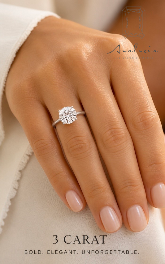 3.76 ctw Hidden Halo Diamond Ring 14K