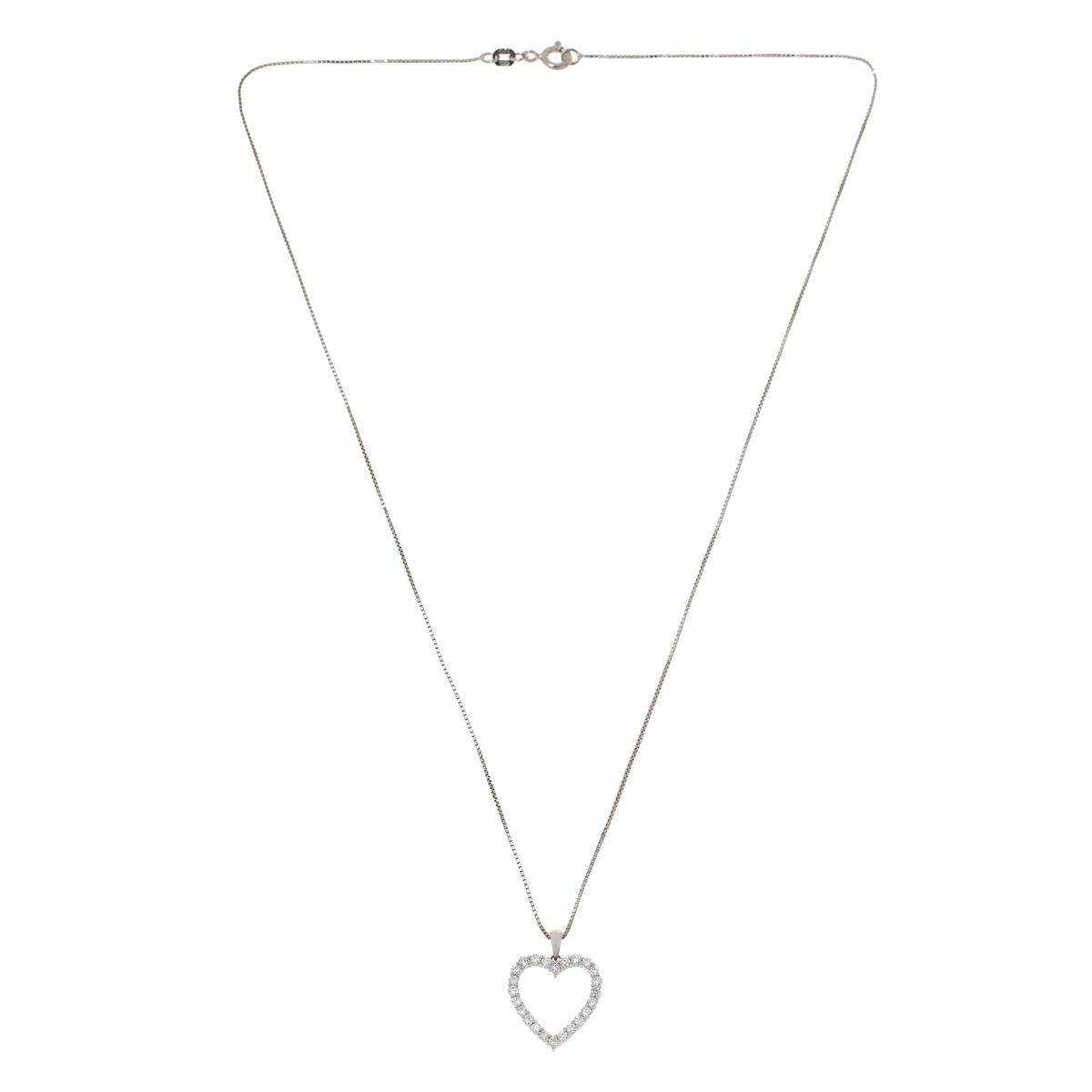 Lab grown Diamond Heart Pendant 0.50 ctw