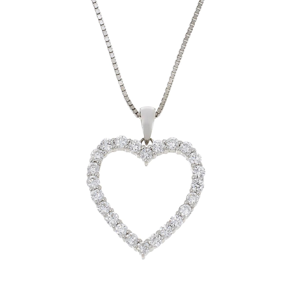 Lab grown Diamond Heart Pendant 0.50 ctw