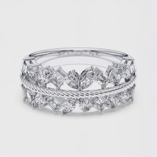 NEW: "Your Majesty" Diamond cocktail ring 1.29 ctw