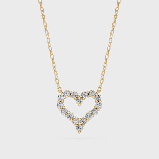 NEW: "Amora" heart diamond pendant 0.50 ctw