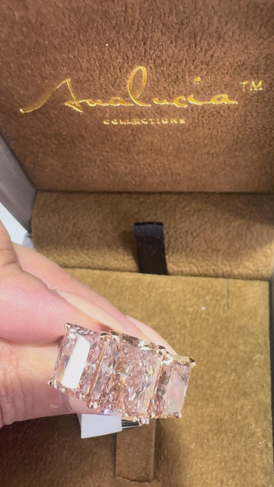 NEW: "The Empress" 9.20 ctw Lab Pink Diamond Ring