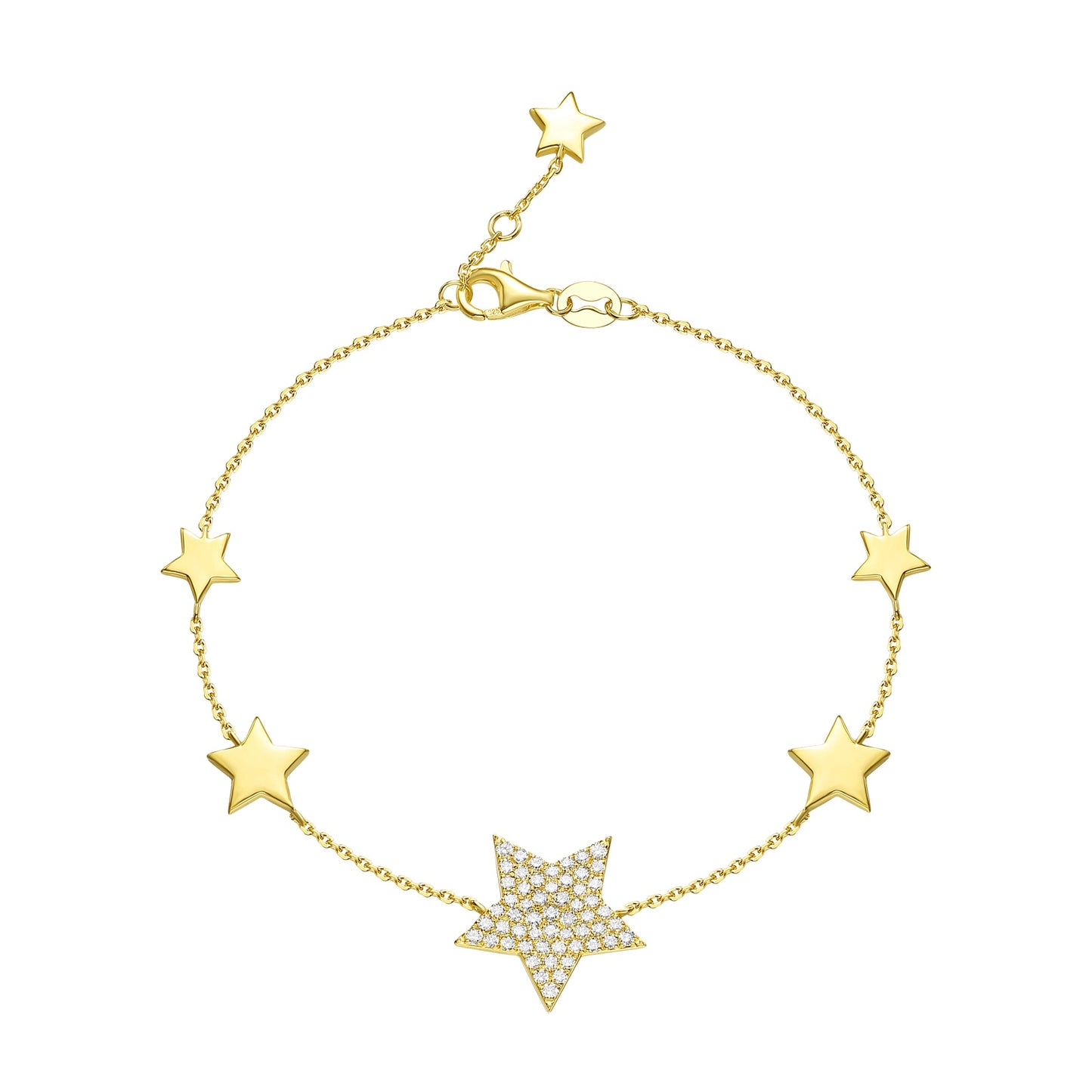 Lucky Stars Collection Lab Grown Diamond Bracelet