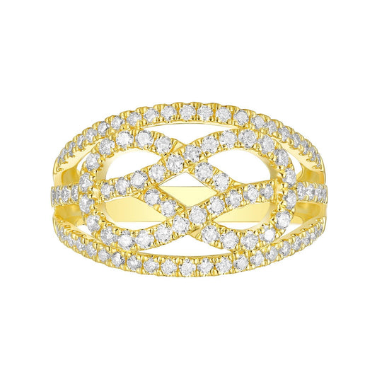 Limitless Collection Lab Grown Diamond Ring Ring Analucia Beltran Diamonds 14 kt yellow gold plated