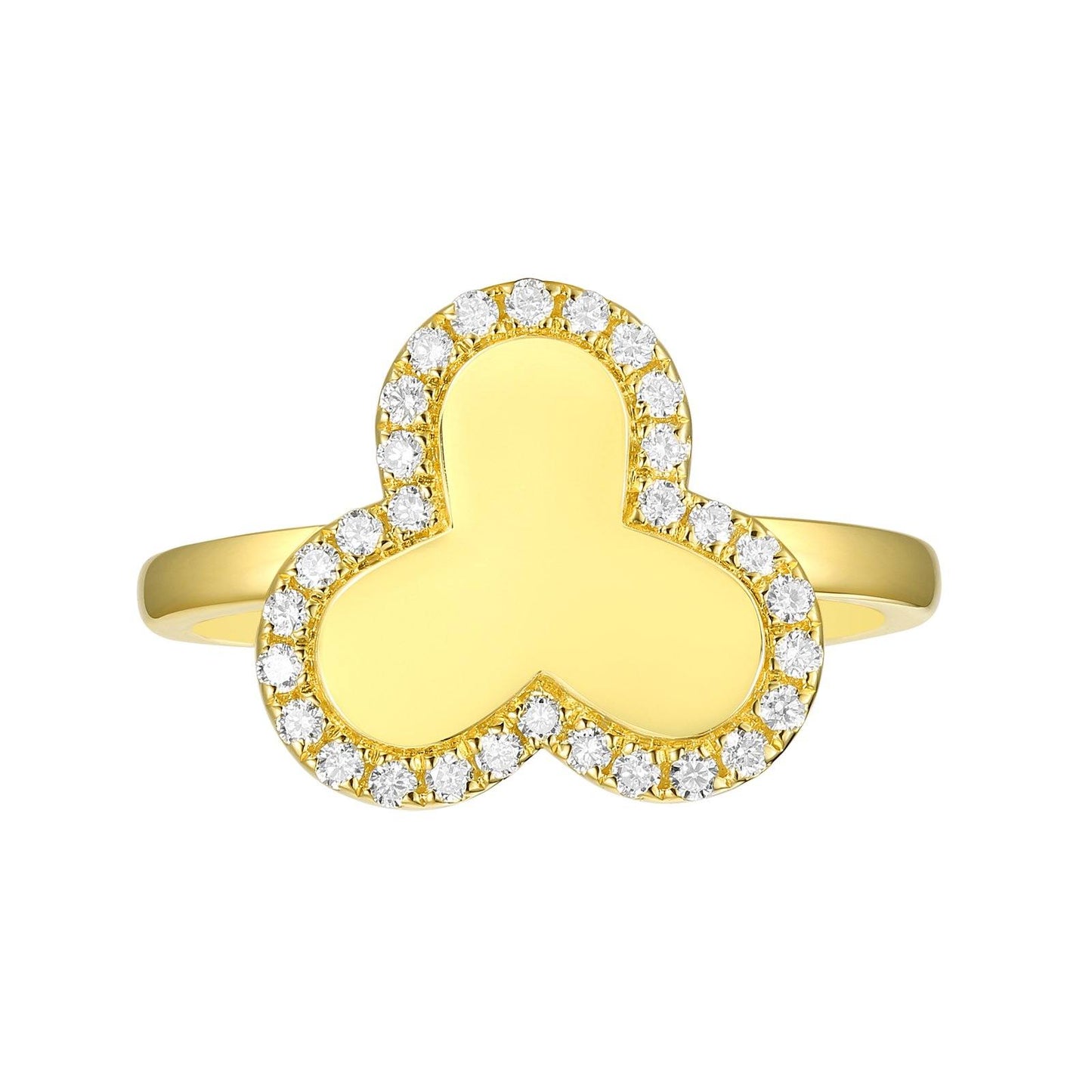 Love Collection Lab Grown Diamond Ring Ring Analucia Beltran Diamonds 14 kt yellow gold plated