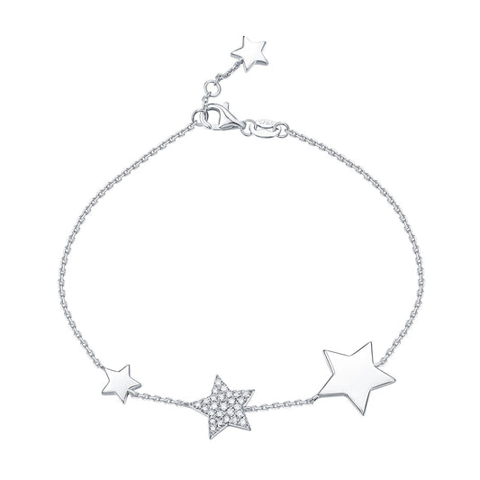 "Lucky Stars" Silver Bracelet Bracelet Analucia Beltran Diamonds