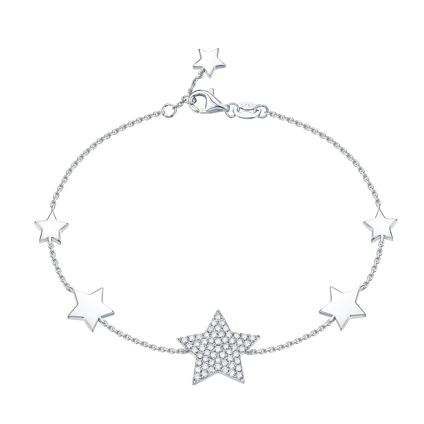 "Lucky Stars" Silver Bracelet Bracelet Analucia Beltran Diamonds 