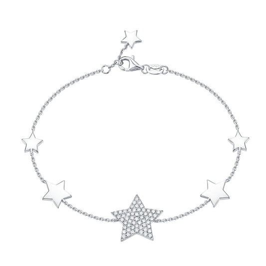 "Lucky Stars" Silver Bracelet Bracelet Analucia Beltran Diamonds